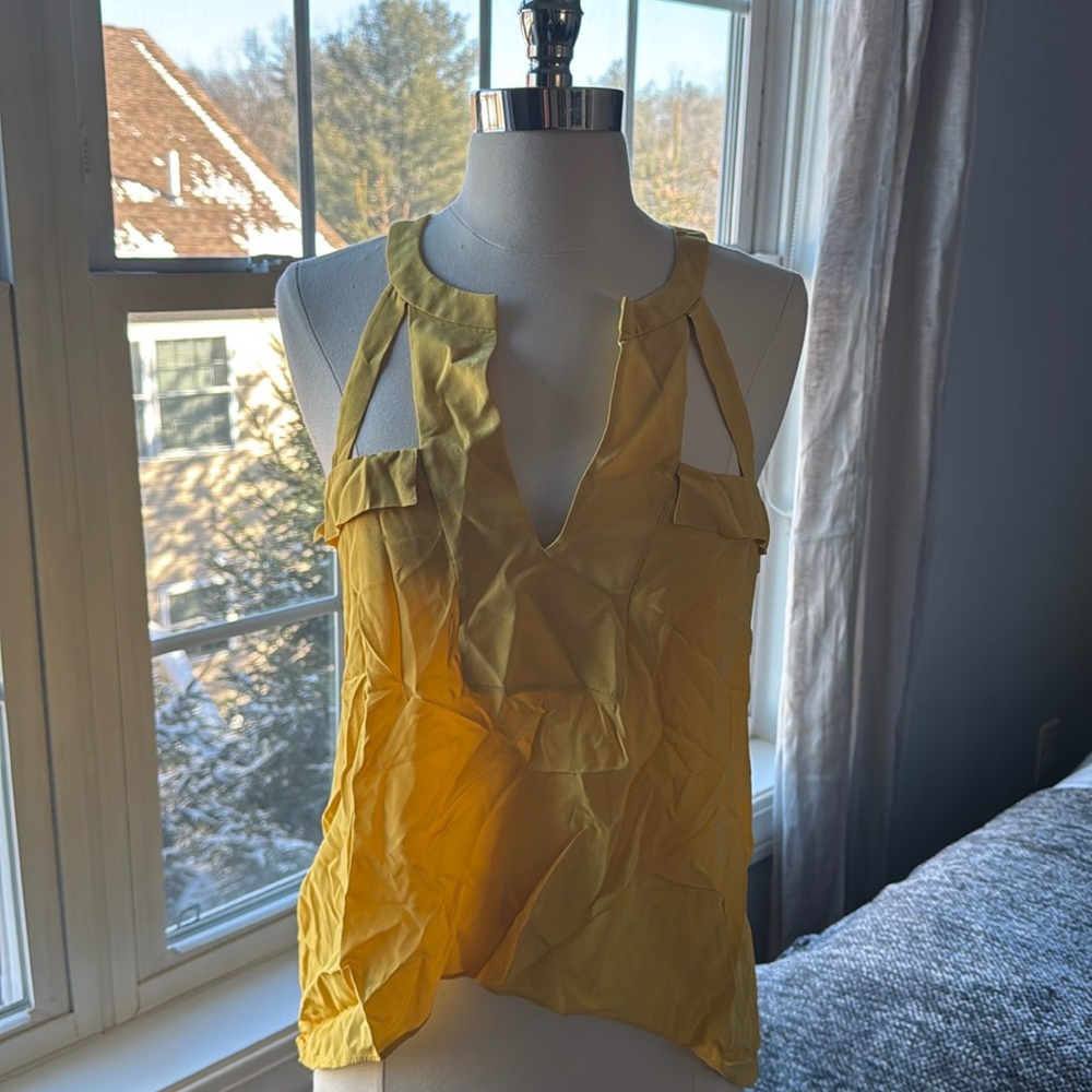 BCBG Maxazria Yellow Blouse